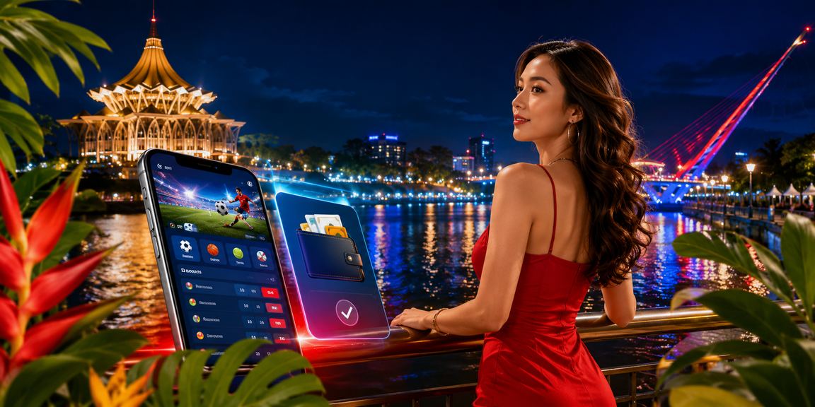 A Kuching player exploring jackpot and slot options on the soccer808 platform